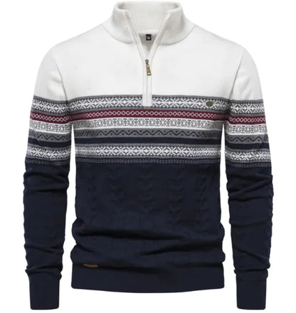 Men's Collar Half-Zip Sweater