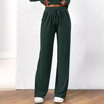 Casual Suit Long-sleeved Wide-leg Pants