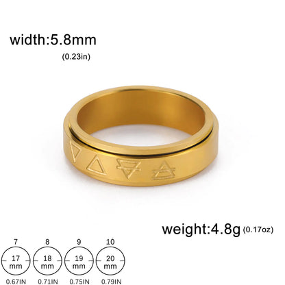 Rotatable Triangle Ring