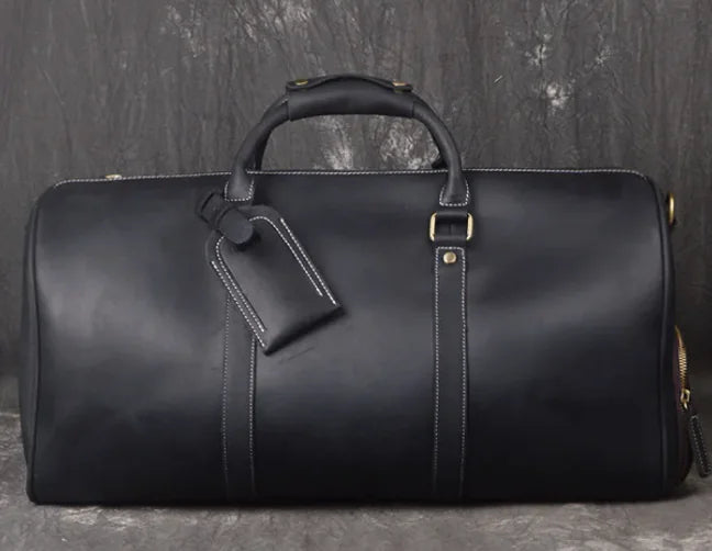 Retro Cowhide Travel Bag