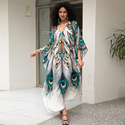 Boho Print Beach Dress