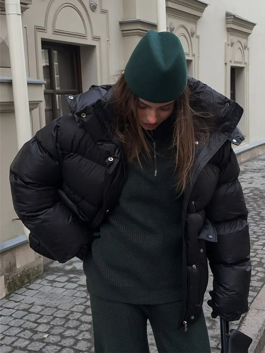 Padded Overcoat Jacket