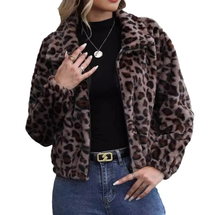 Leopard Print Coat