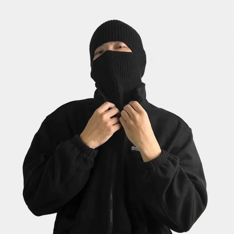 2 In 1 Mask Beanies Winter Headgear