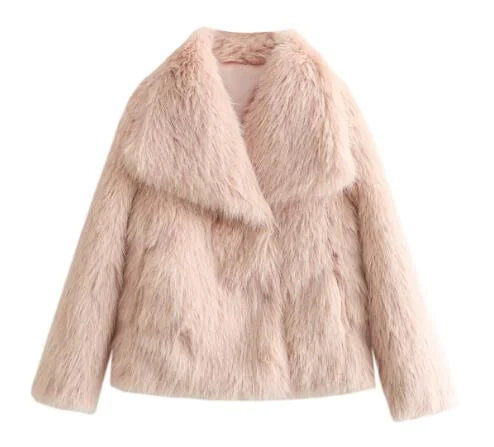 Faux Fox Fur Coat