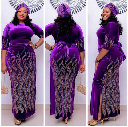 African Print Maxi Dress