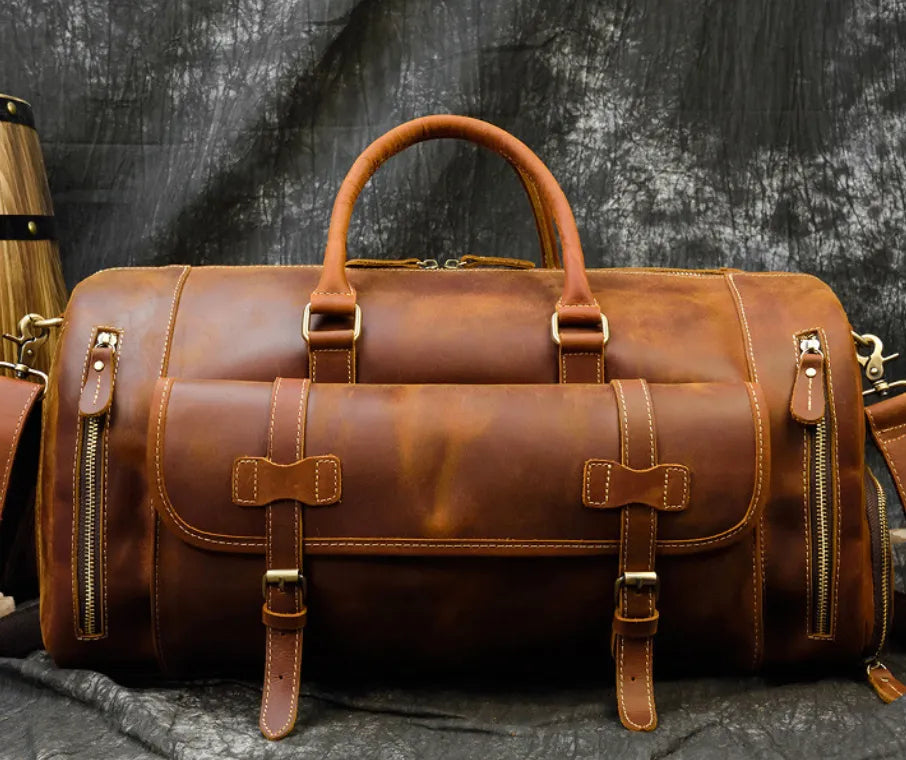 Retro Leather Travel Bag