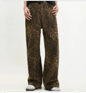 Leopard Brown Jeans