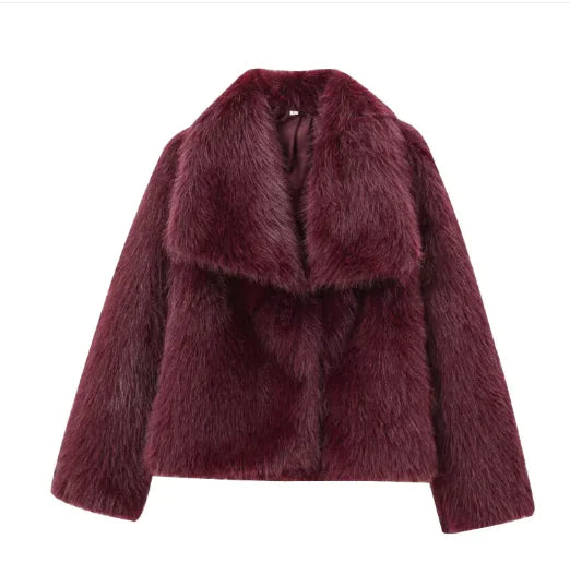 French-Style Faux Fur Coat