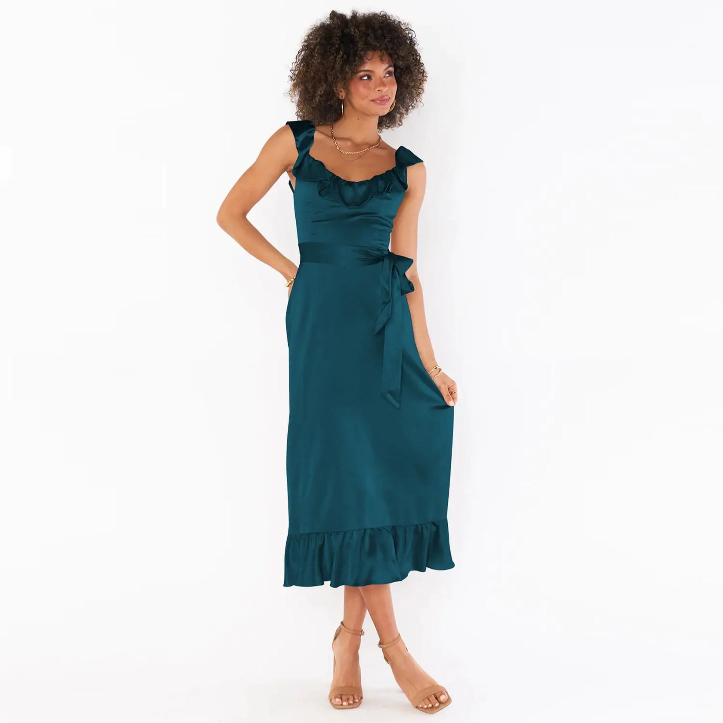 Lace Up Dress