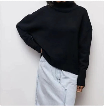 Cozy Long-Sleeve Pullover Sweater