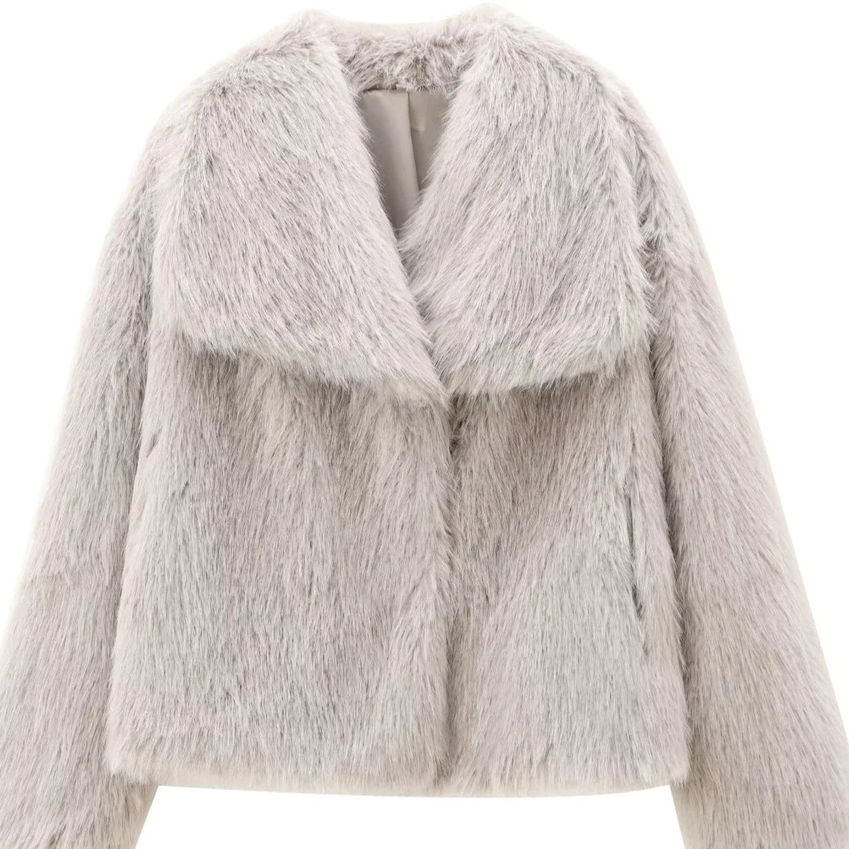 French-Style Faux Fur Coat