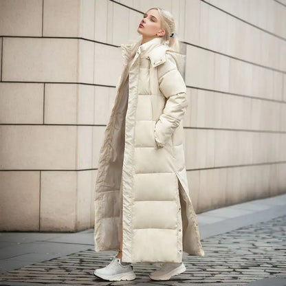 Long Winter Jacket With a Loose Fit