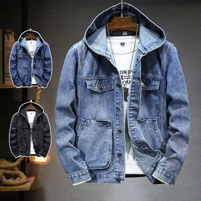 Hooded Denim Jacket