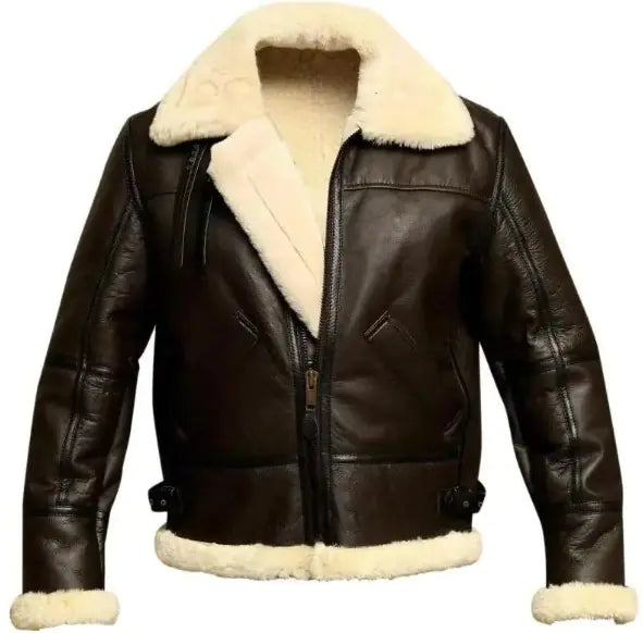Winter Leather Fur Coat