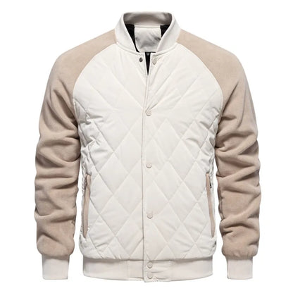 Mens Patchwork Thick Jacket
