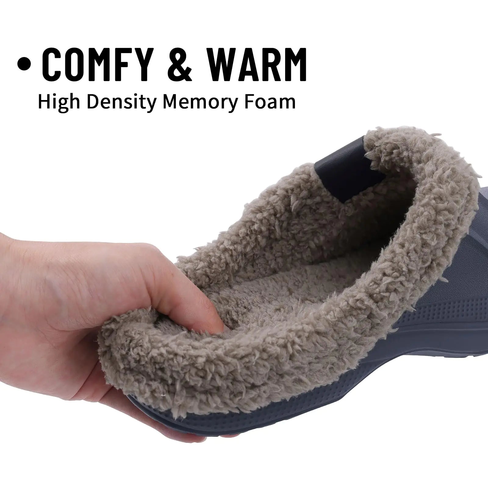 Beslip Classic Fur Lined Clogs Waterproof Winter Fuzzy Slippers