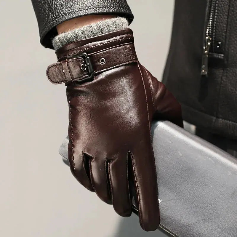 Men's Winter Leather Gloves