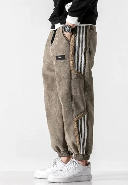 Men's Loose-Fit Striped Joggers