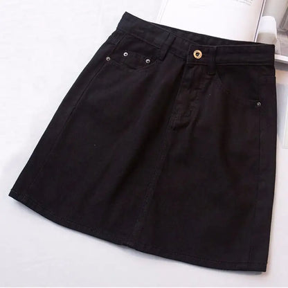 High Waist Denim Skirt