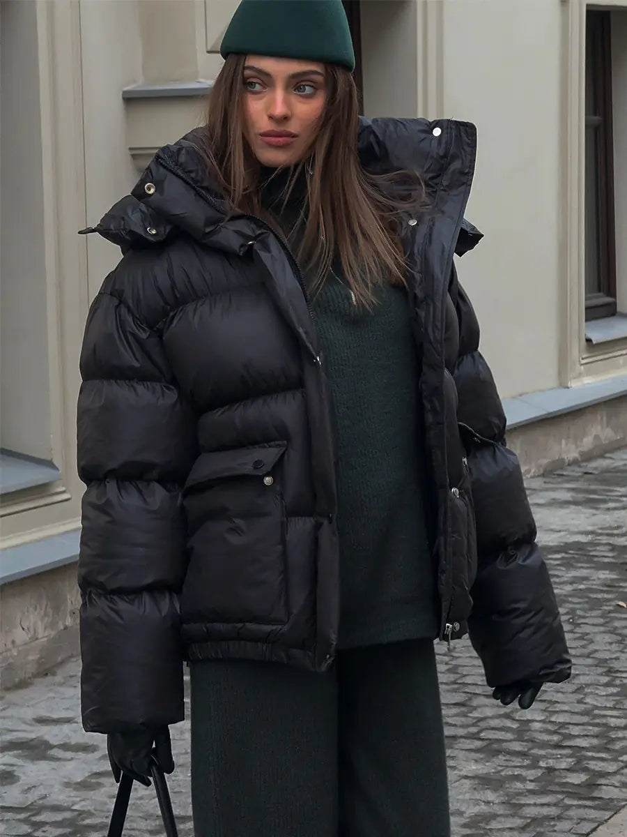 Padded Overcoat Jacket