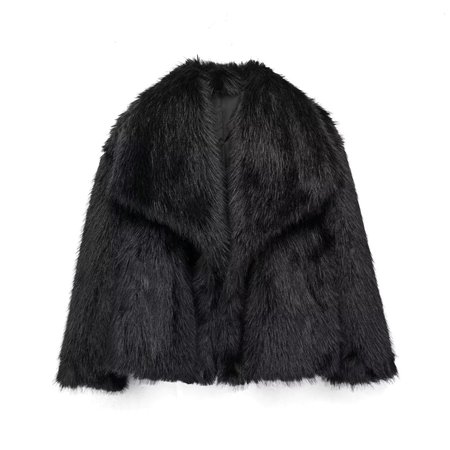 Faux Fox Fur Coat