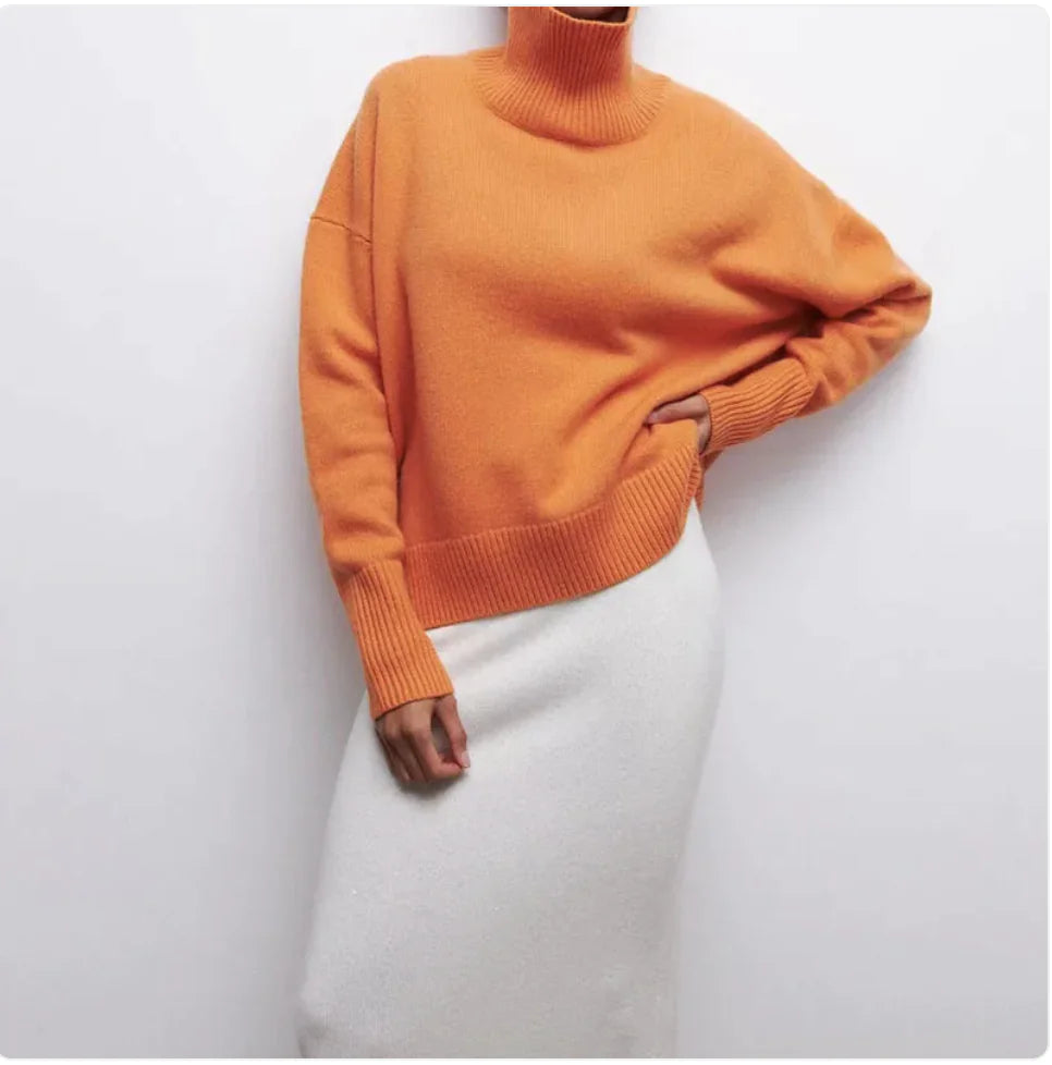 Cozy Long-Sleeve Pullover Sweater