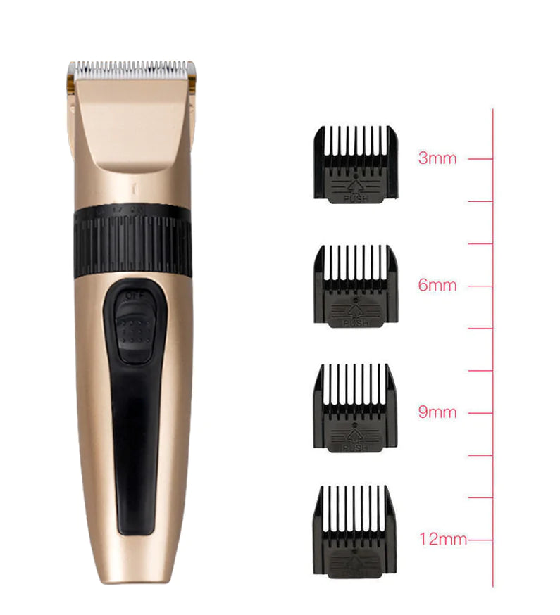 Professional Hair Clippers Trimmer Mens Barber Hair Cutting Kit Machine Cordless