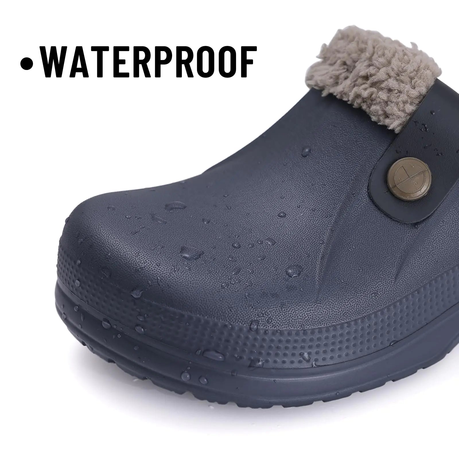 Beslip Classic Fur Lined Clogs Waterproof Winter Fuzzy Slippers