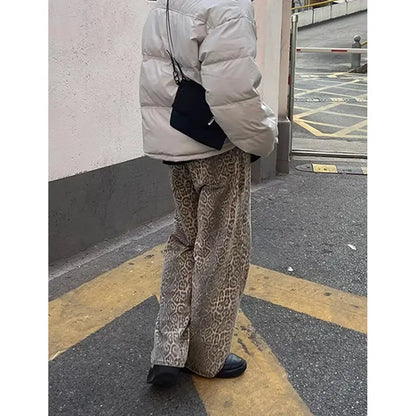 Leopard Brown Jeans