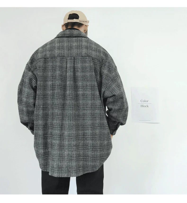 Vintage Plaid Wool Jacket