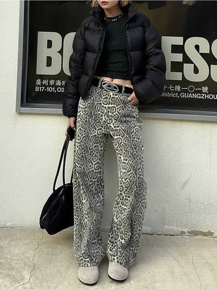 Vintage Leopard Jeans