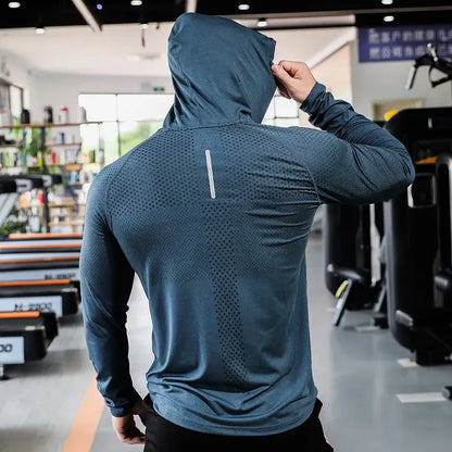 Mens Fitness Running Sport Hoodie