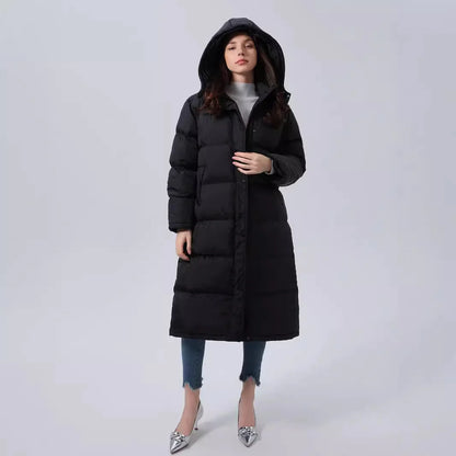 Quilted Plaid Hooded Coat