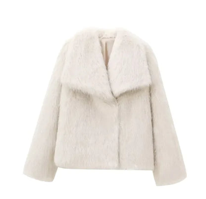 French-Style Faux Fur Coat