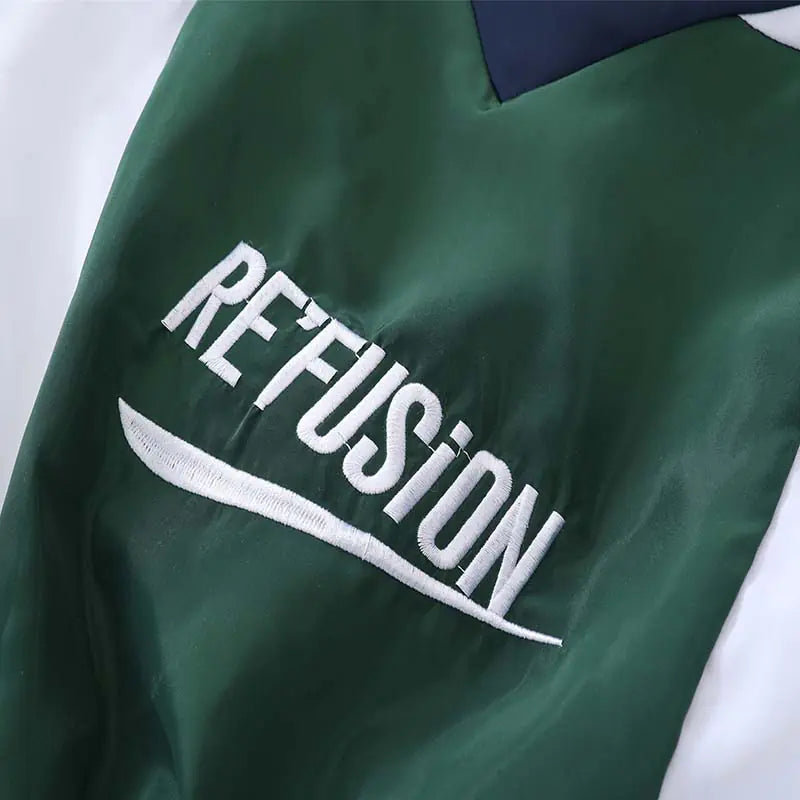 Patchwork Bomber Jacket