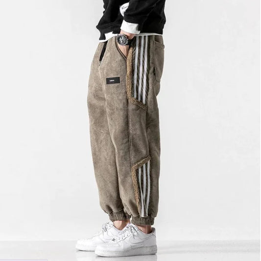 Men's Loose-Fit Striped Joggers