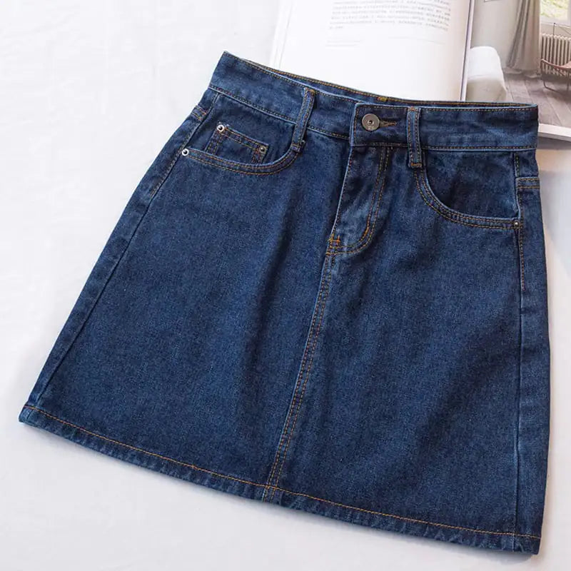 High Waist Denim Skirt