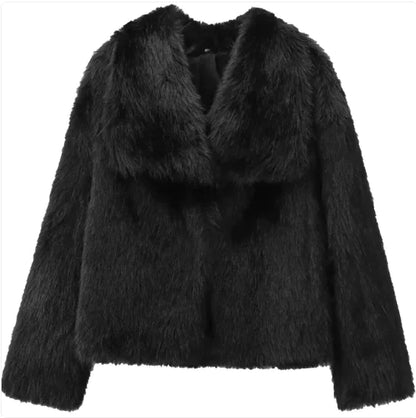 French-Style Faux Fur Coat