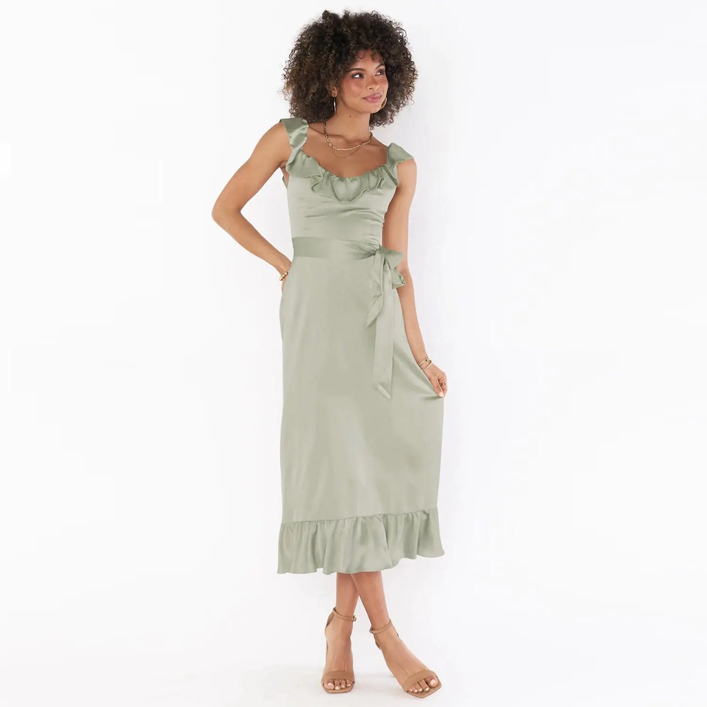 Lace Up Dress