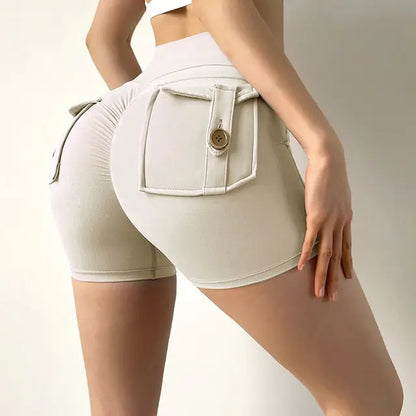 High Waist Workout Push Up Shorts