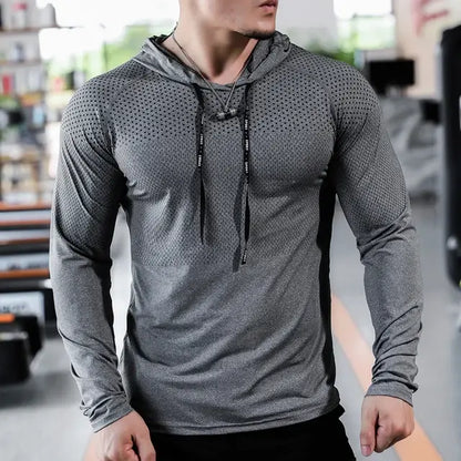 Mens Fitness Running Sport Hoodie