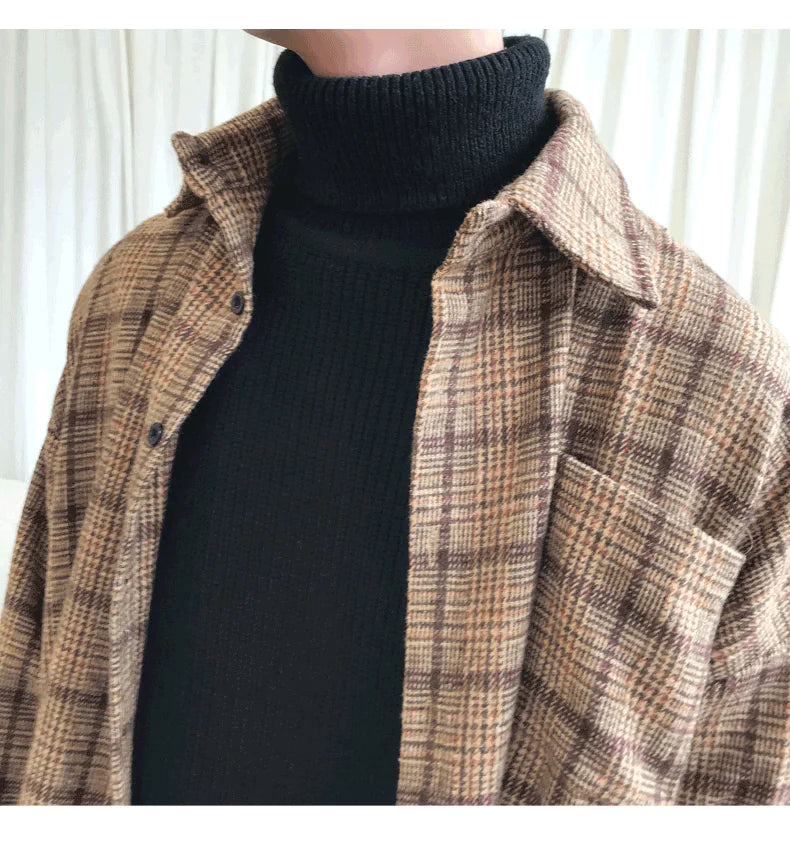 Vintage Plaid Wool Jacket