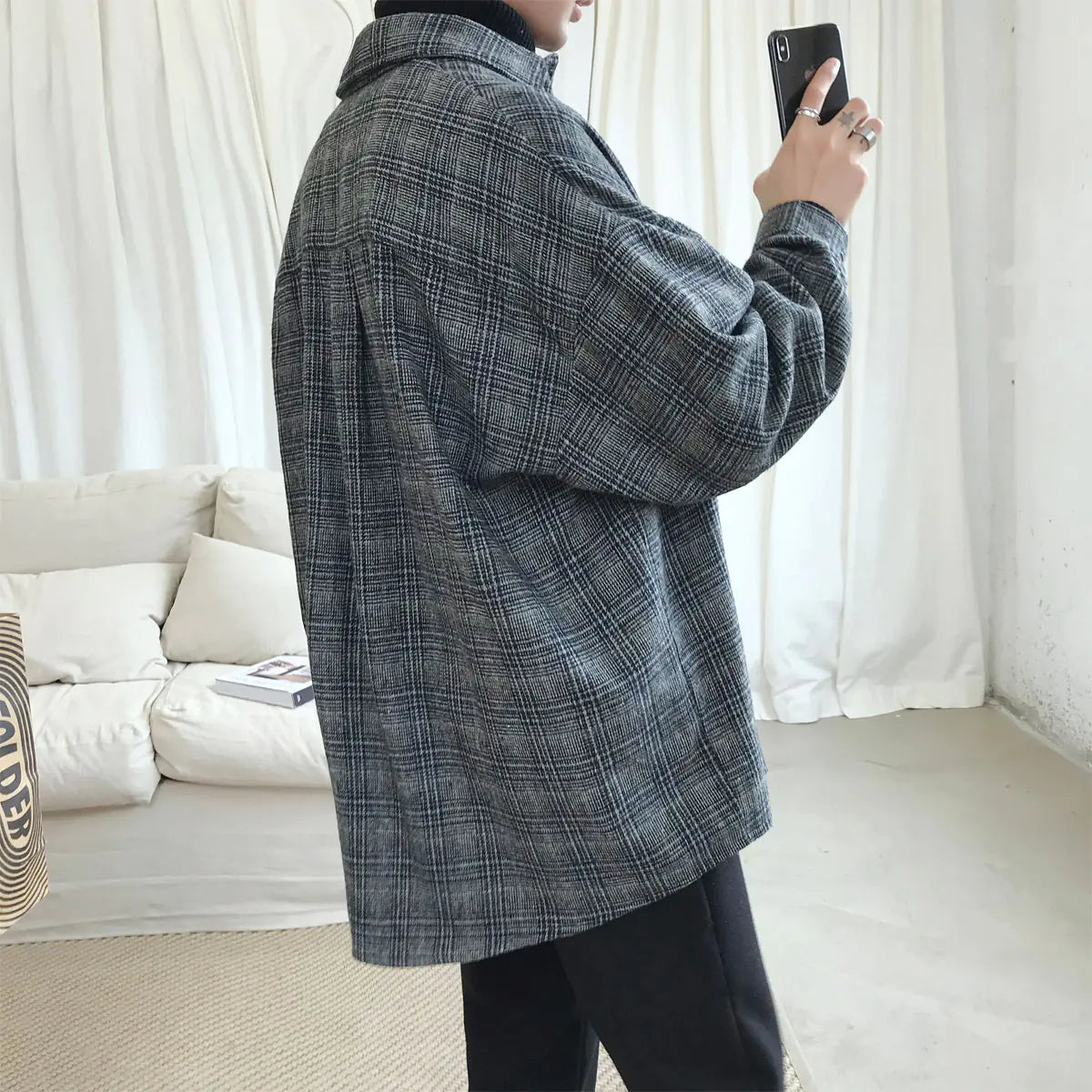 Vintage Plaid Wool Jacket
