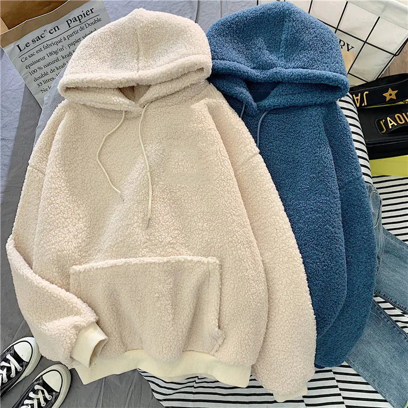 Hooded Sweater Lamb Wool