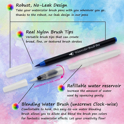 Watercolor Markers Set for Kids