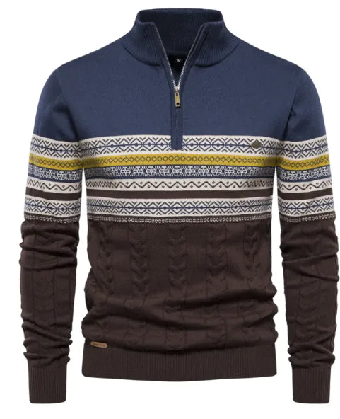 Men's Collar Half-Zip Sweater