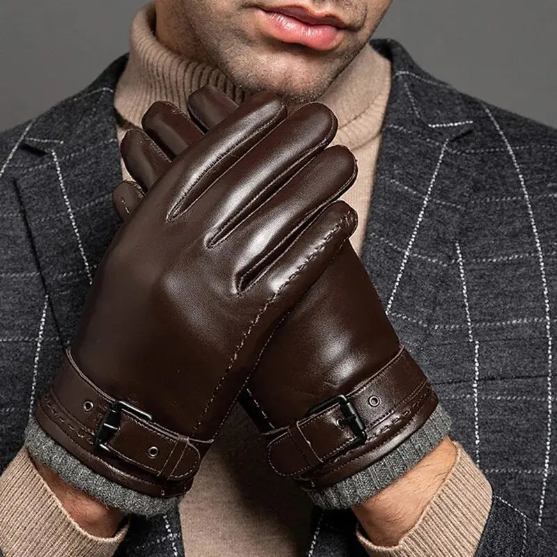 Men's Winter Leather Gloves