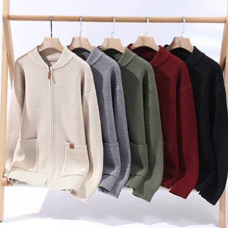 Striped Knit Cardigan Jacket